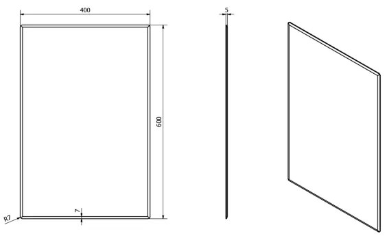 Sapho - Specchio ACCORD 40x60 cm