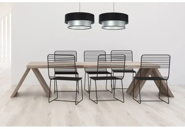 Lampadario a sospensione con filo DUO 1xE27/60W/230V