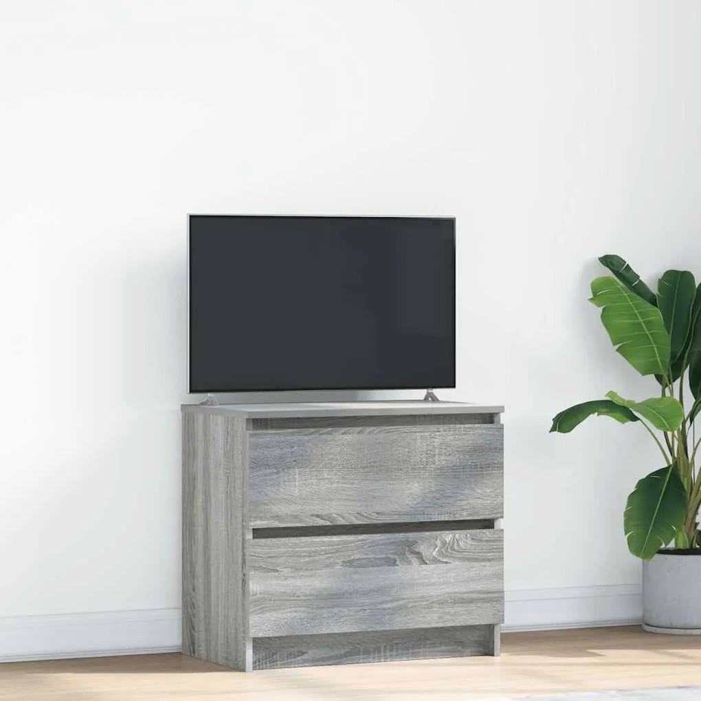 Mobile Tv Grigio Sonoma 60x35x54 Cm İn Legno Multistrato /