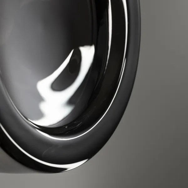 Ideal Lux - Plafoniera LED per bagno LOLLY 1xGX53/9W/230V Ø 10,5 cm nero/fumé