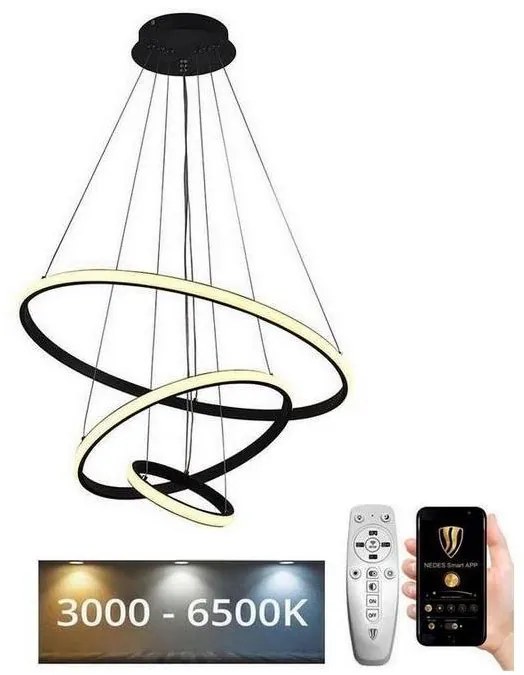 Brilagi - Lampadario a sospensione con filo LED dimmerabile CIRCLE LED/90W/230V 3000-6500K + +TC