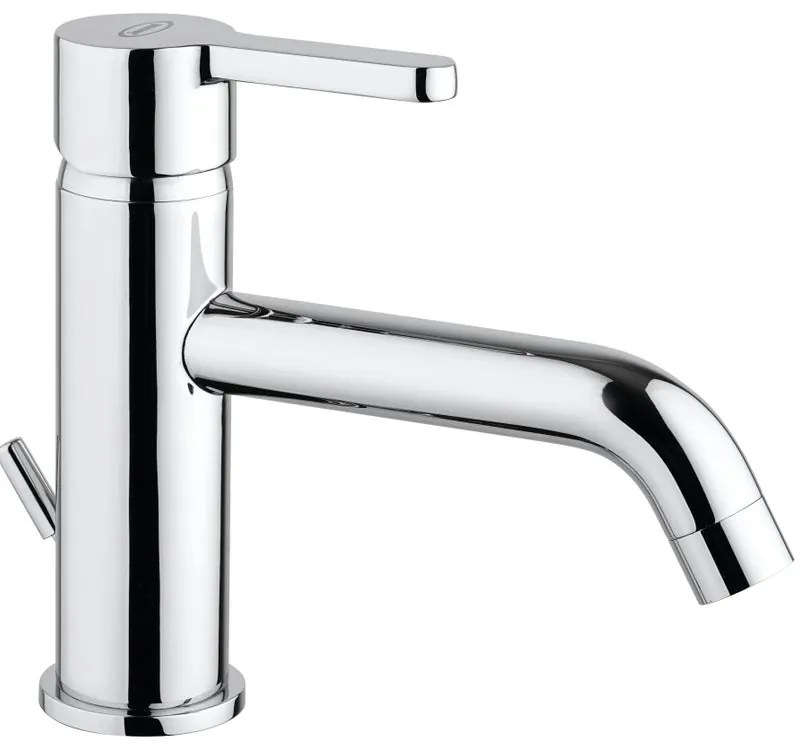 Rubinetto per lavabo a canna media getto laminare cristallino Cloud cromato lucido JACUZZI RUBINETTERIA