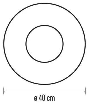 Decorazione natalizia LED 20xLED/2xAA d. 40 cm