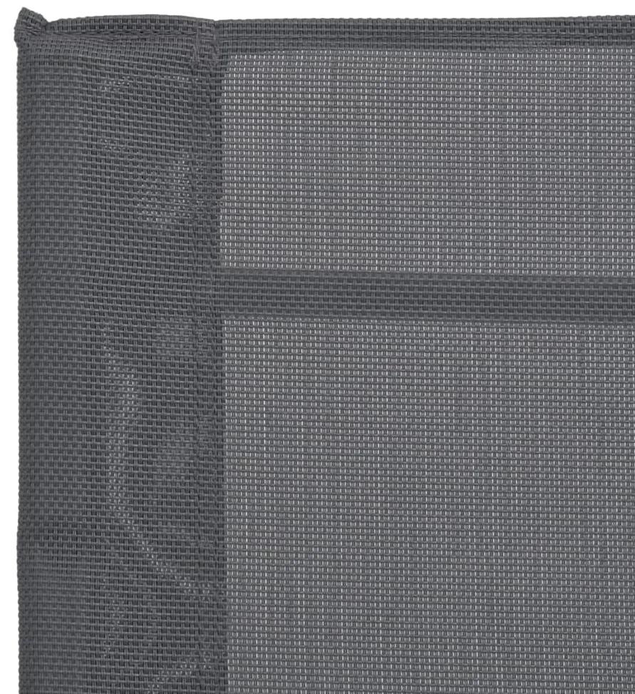 Dondolo da giardino grigio 95x54x85 cm in textilene