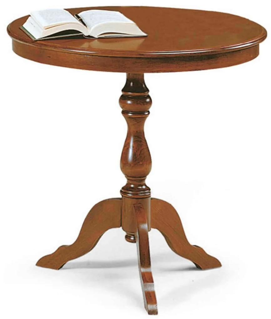 DUKE - tavolino in legno massello tondo cm Ø 60
