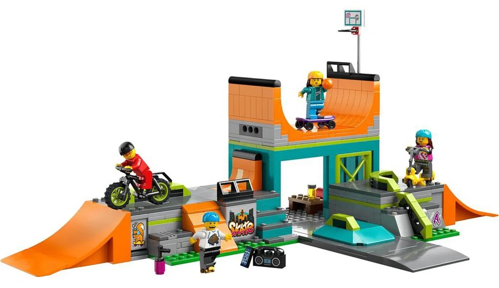 Skate Park urbano da costruire Lego