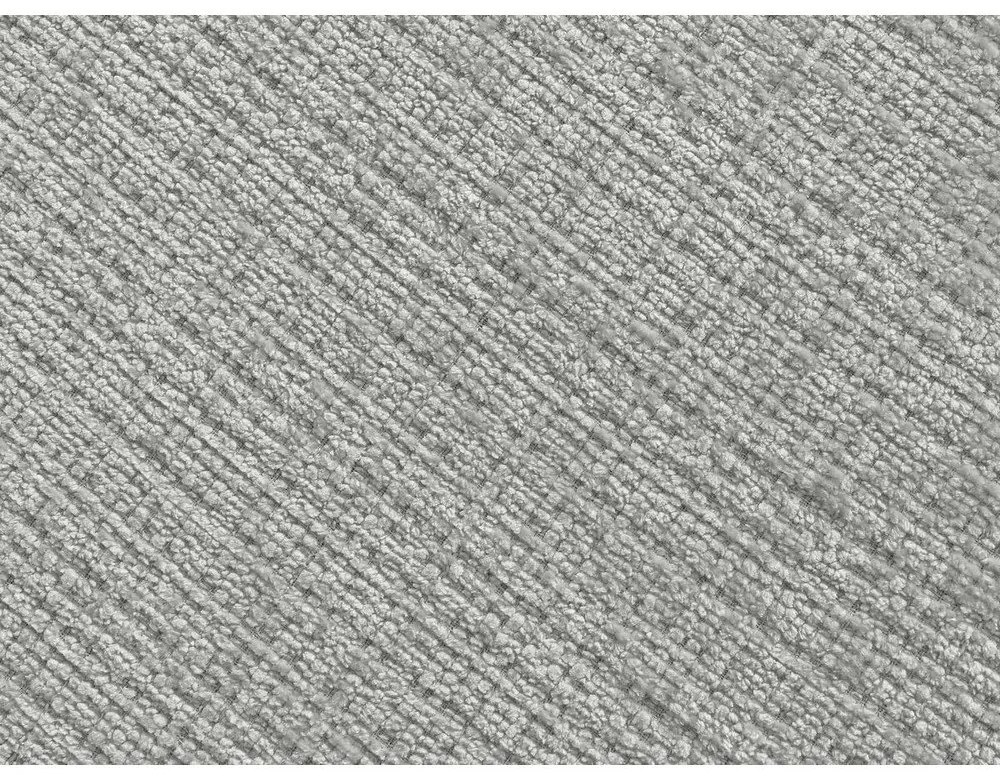 Divano angolare grigio chiaro (con penisola a destra/con chaise lounge) con rivestimento in ciniglia Leonore – Bobochic Paris