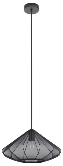 Eglo 43995 - Lampadario a sospensione con filo DOLWEN 1xE27/40W/230V diametro 42,5 cm nero