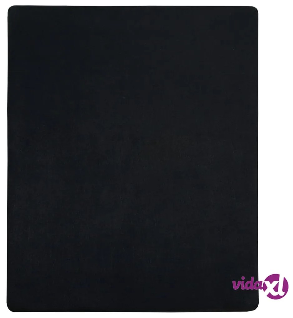 vidaXL Lenzuola con Angoli Jersey 2pz Nero 90x200 cm Cotone