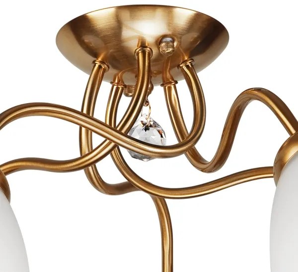 Lampadario a plafone MIRANDA 1xE27/60W/230V oro