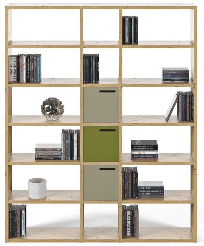 Libreria in rovere decor 182x224 cm Pombal - TemaHome