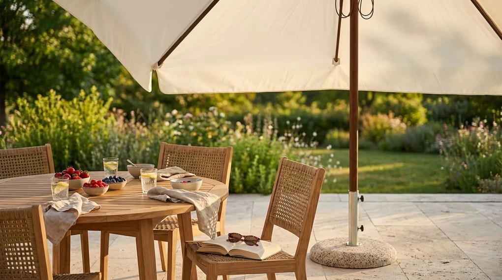 VICTOR - ombrellone da giardino palo centrale 3 x 3 m