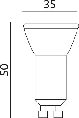 LED lampadina GU10-MR11/4W/230V 4000K
