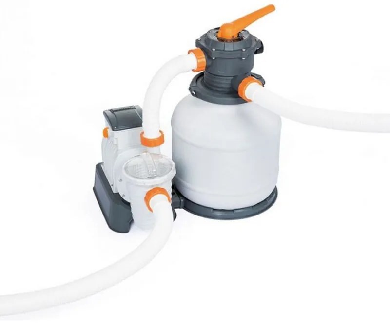 Bestway 58499 pompa filtrante a sabbia 7574 l/h per piscine da 1100 a 54000 lt incluso adattatore 3,2 cm e 3,8 cm