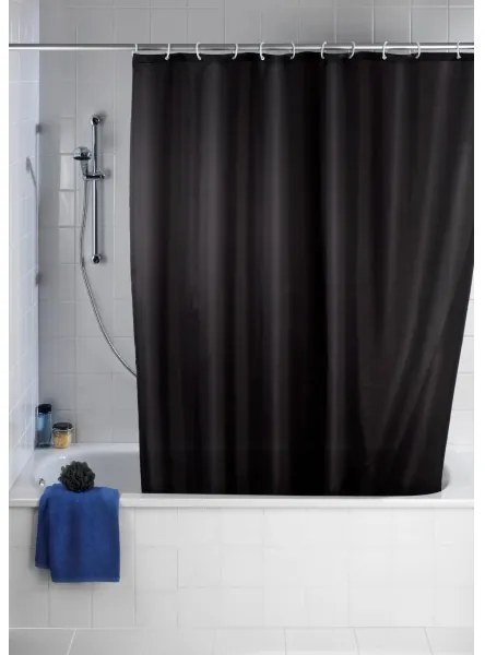 WENKO 20043100 - Tenda per doccia 180x200 cm nera
