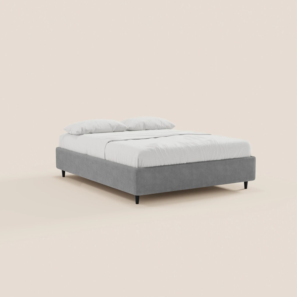 ERON letto sommier imbottito con vano contenitore in tessuto impermeabile certificato Oeko-Tex