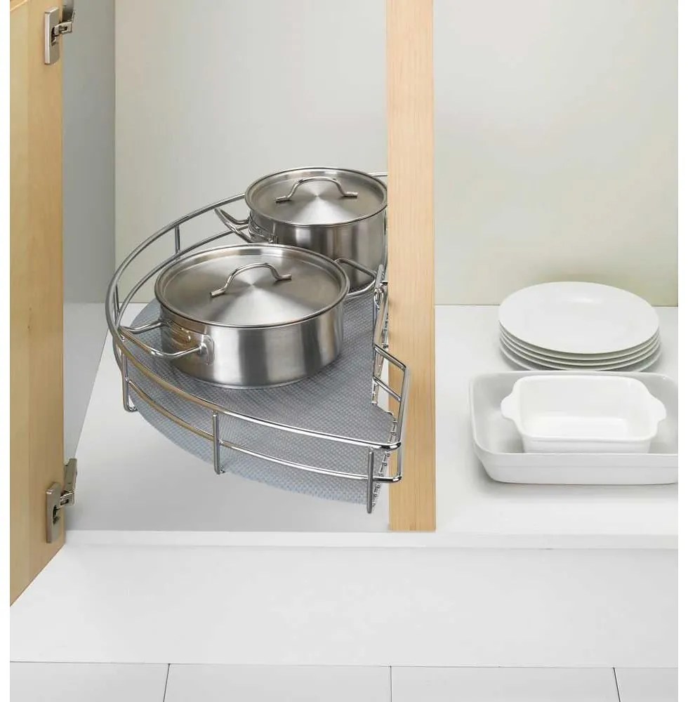 Tappetino antiscivolo grigio per cassetti, 150 x 50 cm - Wenko