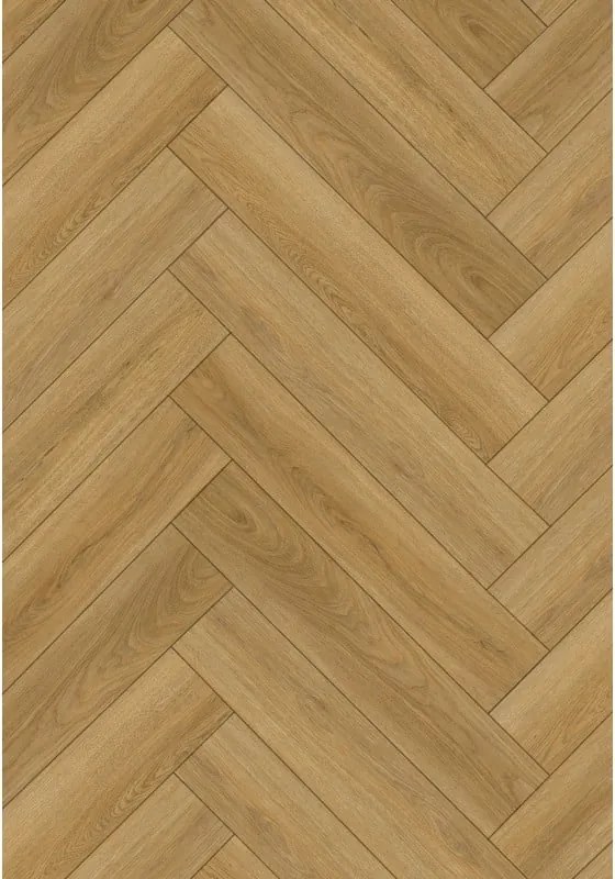 Mexen Chattanooga  campione di pannelli vinilici a spina di pesce SPC 6,5 mm, sottostrato 1,5 mm, 4 V-Fuga, Rovere - F1178-S