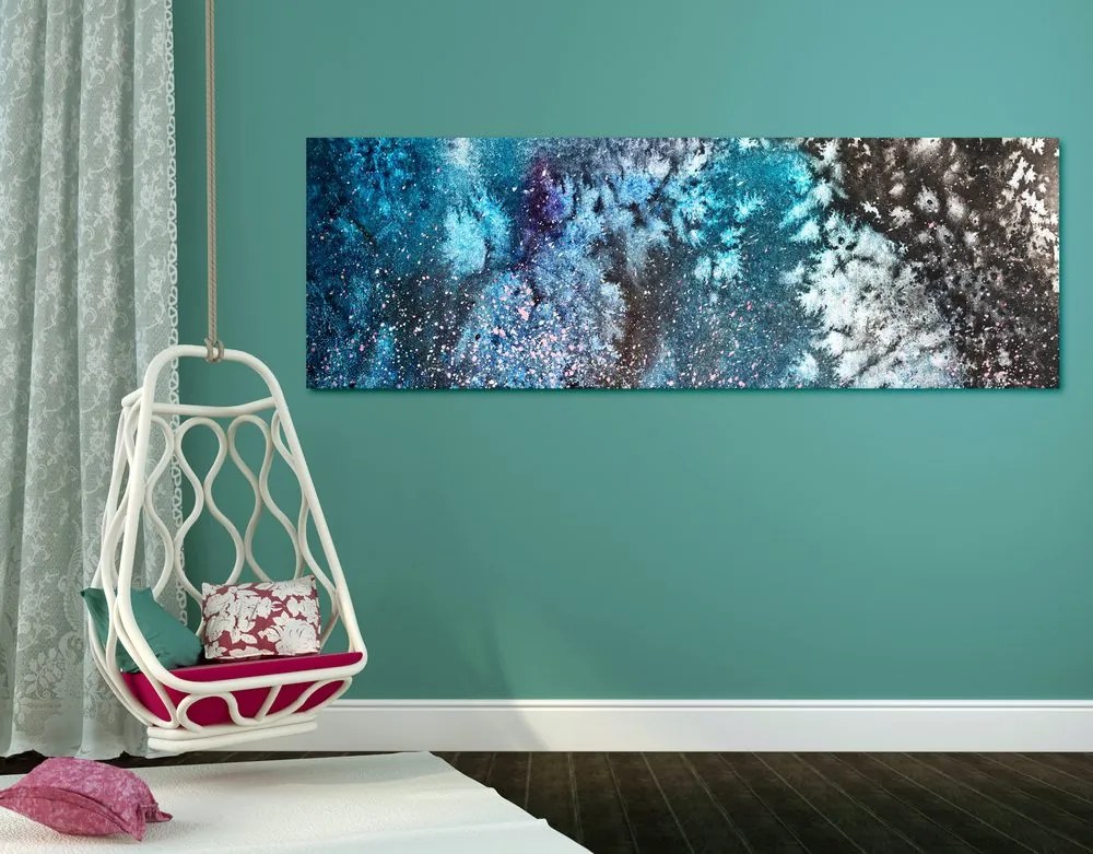 Quadro su tela – Astrazione con colori ad acquerello