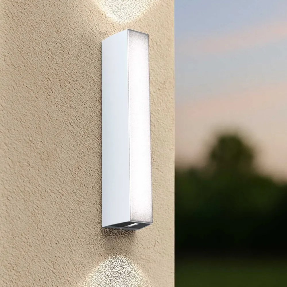 Applique Bidirezionale Bianca 12W CCT, IP65 da esterno - Serie FILO Colore Bianco Variabile CCT