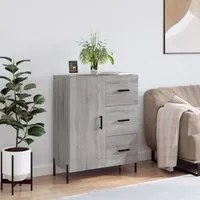 Credenza Grigio Sonoma 69,5x34x90 cm in Legno Multistrato 827930