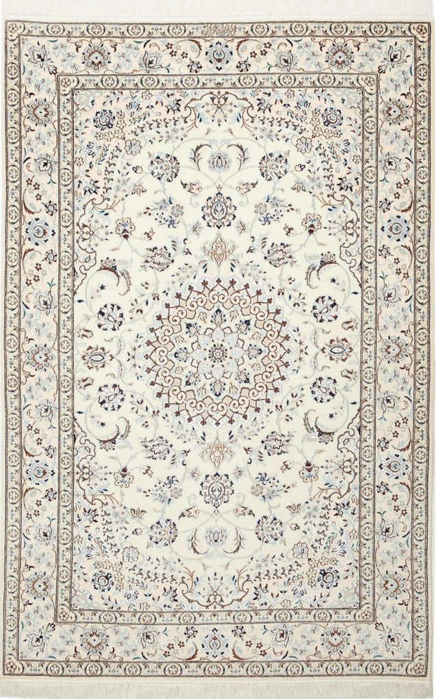 Nain Tappeto persiano 190 x 120 Beige (Iran) Annodato A Mano
