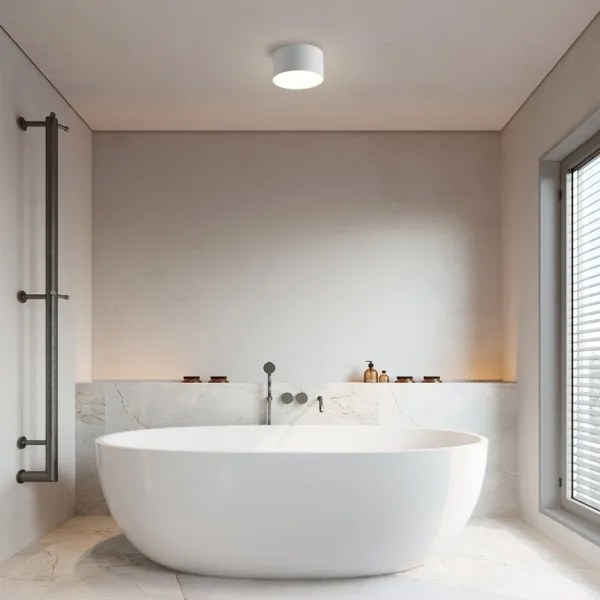 Brilagi - Plafoniera LED da bagno FORIS LED/9W/230V Ø 9 cm bianca IP44