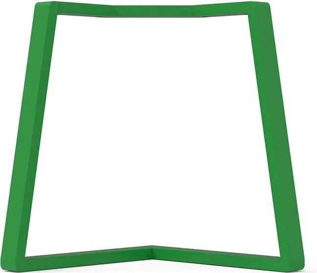 Gamba per mobili STEELMI Angolo in acciaio verde lucido L 78 x P 78 x H 70 cm
