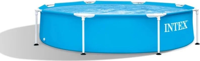 Intex - 28205NP – Piscina Fuori Terra Metal Frame Rotonda, 1828 l, Acciaio e pvc, Azzurro, 244x51 cm