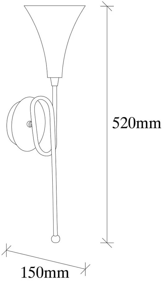 Lampada da parete in metallo color oro Opviq luci Isidor - Opviq lights