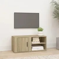 Mobile Porta TV Rovere Sonoma 80x31,5x36 cm Legno Multistrato 819442