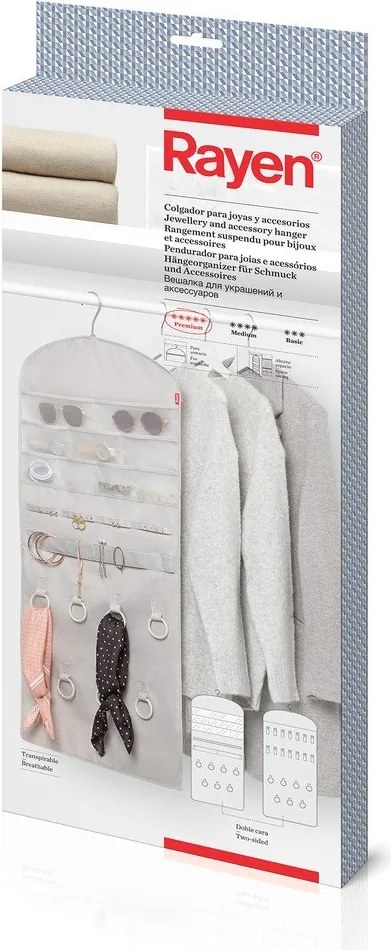 Organizzatore per armadi in plastica sospesi - Rayen