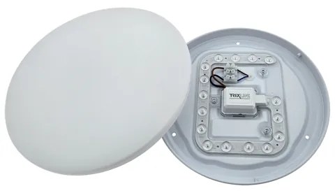 Plafoniera LED con sensore di movimento LENA, LED/12W/230V, Ø 25,7 cm, bianca