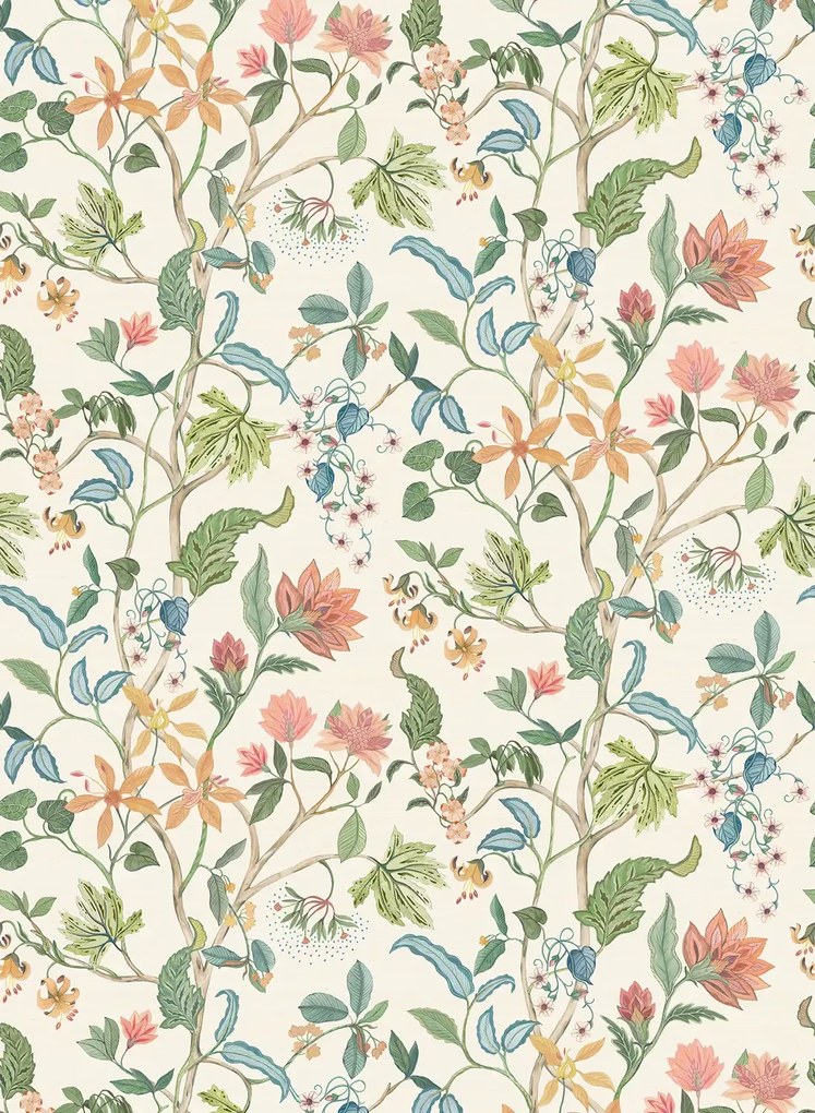 Osborne & Little Carta da parati Chellah - Ivory/ Blush