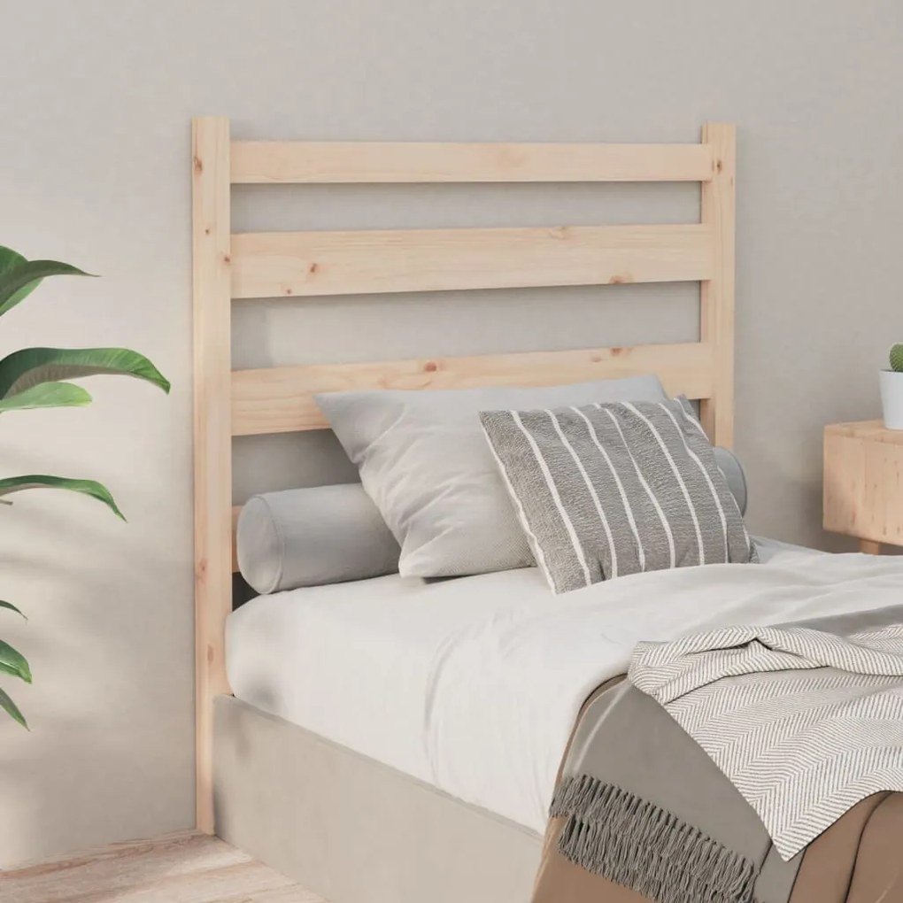 Testiera Per Letto 96x4x100 Cm İn Legno Massello Di Pino /