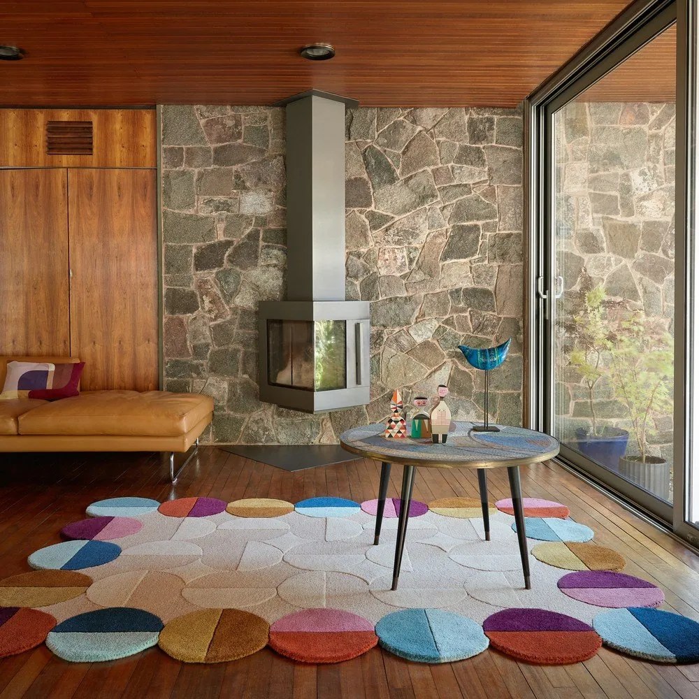 Tappeto beige in lana tessuto a mano 160x230 cm Mia Textured Scallop – Flair Rugs