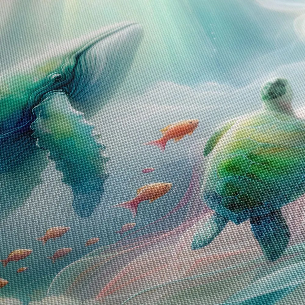 Quadro su tela – Mondo sottomarino degli animali