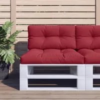 Cuscini per Pallet 2 pz Rosso Vino in Tessuto 360720