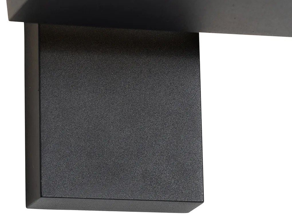 Lanterna da parete per esterni nera con LED IP54 - Ferdinand