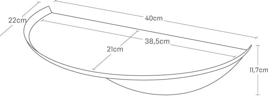 Mensola in metallo bianca 40 cm Tower - YAMAZAKI