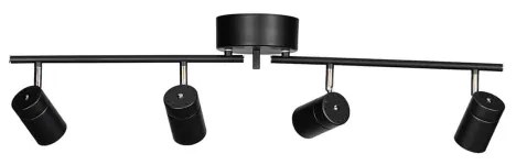 ByRydens 4200720-4002 - Faretto CORRECT 4xGU10/7W/230V nero