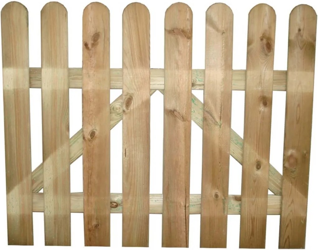 cancello da giardino in legno di pino impregnato in autoclave 100 x 100 cm