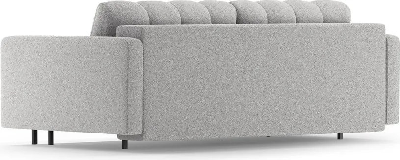 Divano grigio chiaro allungabile/con contenitore con rivestimento in bouclé 222 cm Bali – Cosmopolitan Design