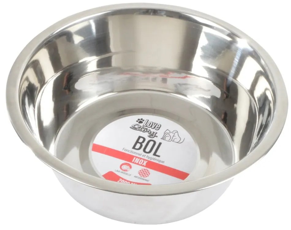 Ciotola per cani in acciaio inox ø 25 cm - Love Story