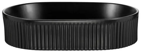 COMAD BEYOND 5 BLACK (E-6564) - Lavabo da appoggio BEYOND 48x32,5 cm nero