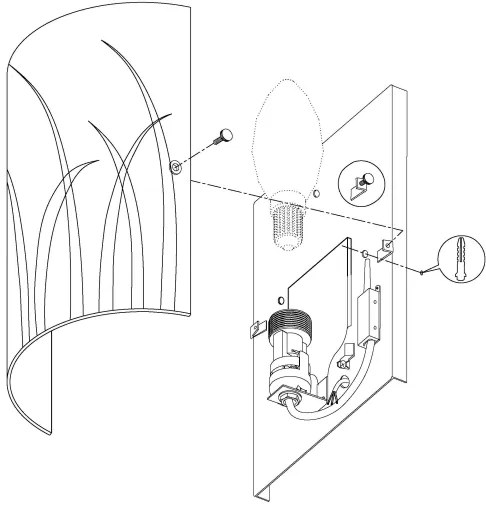 Eglo 92742 - Applique RIVATO 1xE14/42W/230V