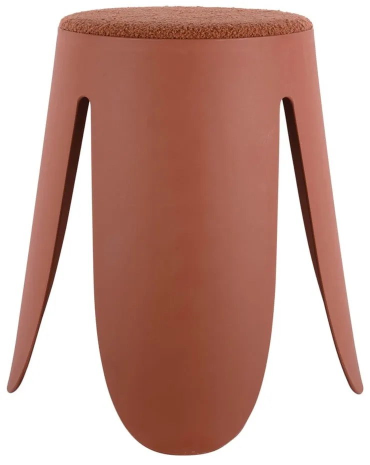 Sgabello in plastica rosso chiaro Savor - Leitmotiv