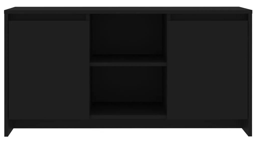 Mobile Porta TV Nero 102x37,5x52,5 cm in Truciolato