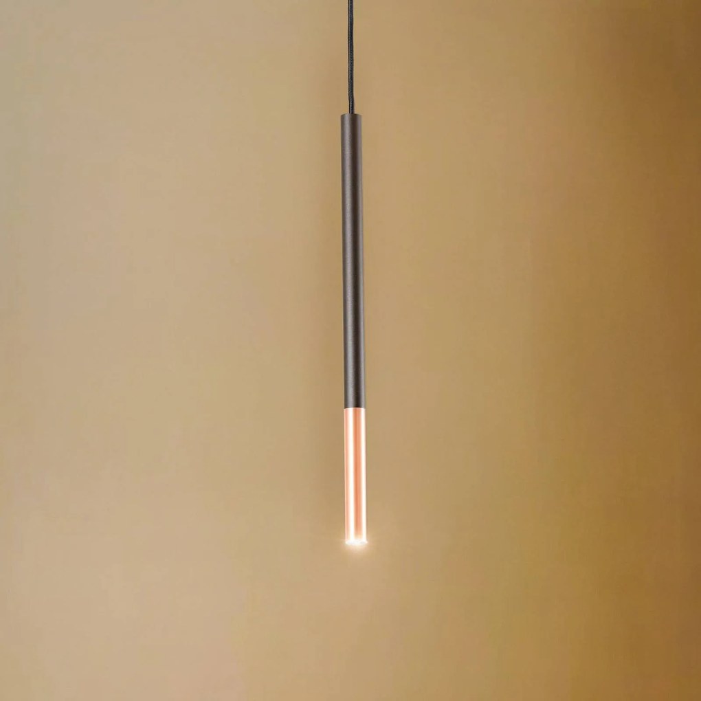 Euluna Thalassa lampada a sospensione a 1 luce G9 nero/rame