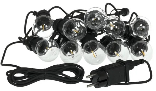Retlux- LED catena decorativa per esterni GIRLANDA G45 10xE27/230V 8m IP44 bianco caldo